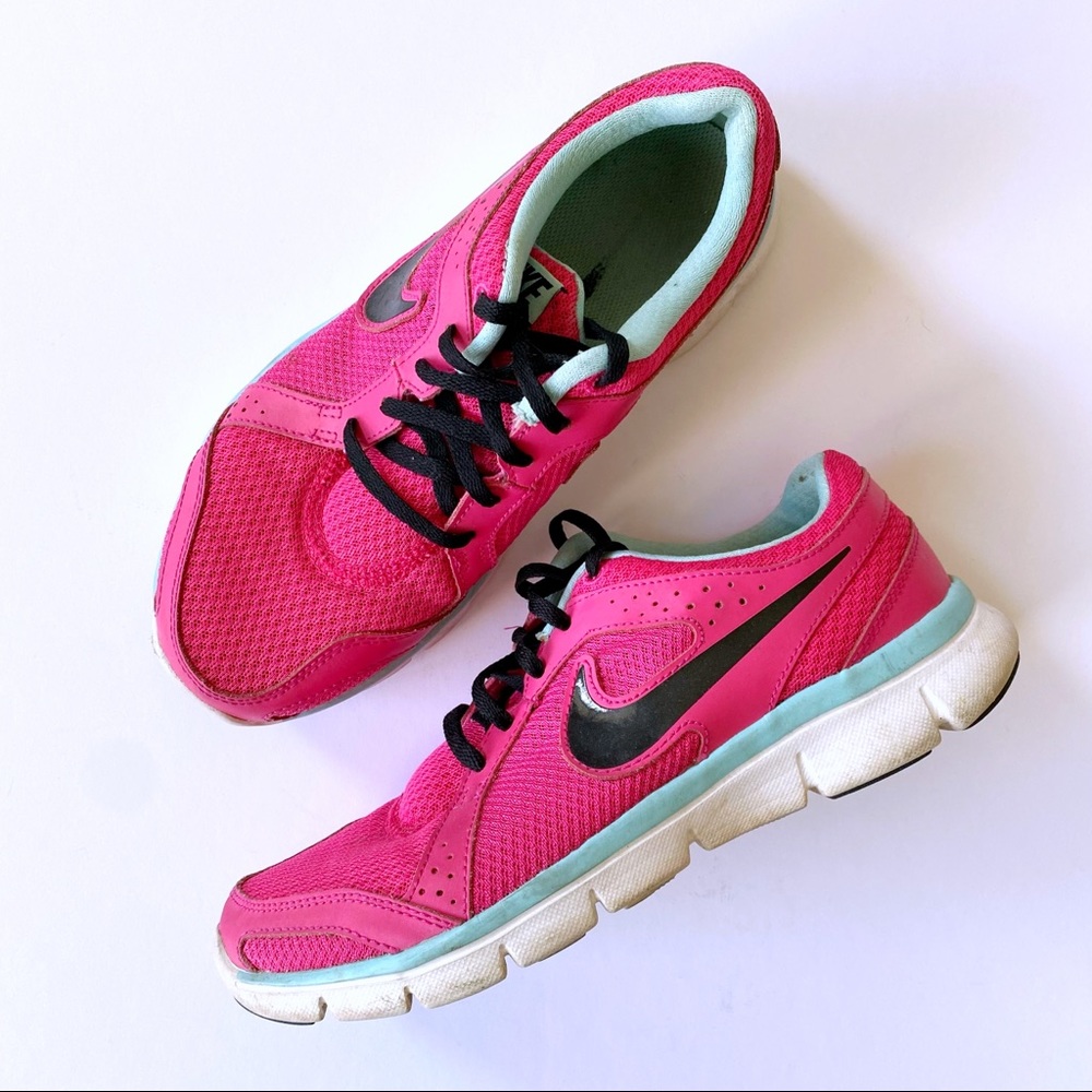 NIKE 6.5 Pink Aqua Flex Experience RN 2 Running Shoes